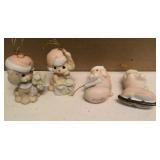 Precious Moments Figurine Vintage Ornaments Item#183903, 520470, 520462, 520276