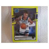 2020-21 Donruss Jaden McDaniels yel...