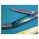 Hand crafted pocket knife with a le...