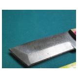 Hand crafted knife with a leather s...