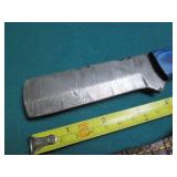 Hand crafted knife with a leather s...