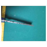 Hand crafted knife with a leather s...