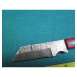 Small Hand crafted knife with a lea...