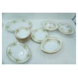Vintage National China Dinnerware Set. In the "Patricia Pattern"