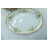 Vintage National China Dinnerware Set. In the "Patricia Pattern"