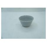 Vintage Western Stoneware Monmouth Pottery Beehive Bowl w/Maple Leaf Mark. 6" diameter by 3.5" tall