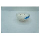 Vintage Crystal Dish w/Wildflower Scented Candle. 3.5"tall by 6.5" diameter