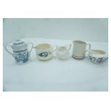 Antique Willow Blue Transferware Ironstone