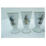 Vintage Pillivuyt Porcelain Wine Goblets or Mazagran Cups