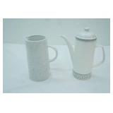 Studio Sgraffito Coffee Pot & Speckled Ceramic Pitcher
