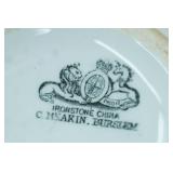 Czech Wild Flower Teapot- Vintage Gebruder Benedikt & Ironstone China Teapot C. Meakin