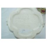 Vintage Red Wing Pottery Acanthus Leaf Vase 9" tall by 6" wide & Hand-Painted Ceramic Vase (signed and dated on bottom)