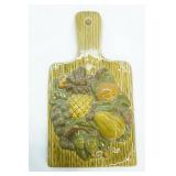 Vintage porcelain Fruit on Cutting Board decor