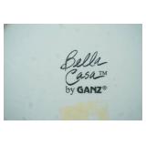 Tuscan Flower Plate "Bella Casa" set of 8 with divided serving tray