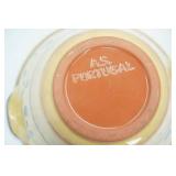 3 stoneware bowls in various sizes from 7.5" to 9.5"