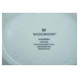 6 piece serving set Wedgwood Shagreen Cocoa design