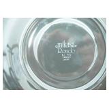 Mikasa Ronde Saucers, and 3 Vintage Amber Brown Glass French Onion Soup Bowls