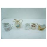 Ironstone and Fine China Creamers and Small Pitchers