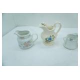 Ironstone and Fine China Creamers and Small Pitchers