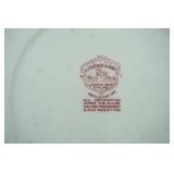 Vintage Red and Brown Transferware Pieces