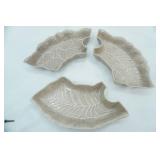 MCM Ceramic Leaf-Shaped Dish or Tray. Made in USA