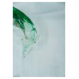 Vintage Murano Hand-Blown Glass Dolphins, Vintage Cristal d