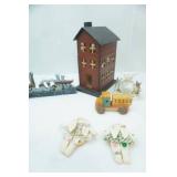 Johanna Parker Thanksgiving Pilgrim Squirrel Critter Bowl (ceramic) and other decor