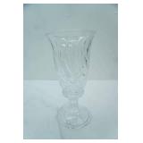 Crystal Hurricane Vase with Base