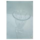 Crystal Hurricane Vase with Base