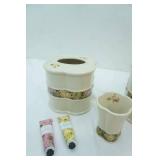 Vintage Porcelain Ceramic Bathroom Accessories, Women