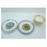 Sunflower Plates, Fruit Bowls