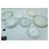 Collection of China Plates and Platters, Blue Theme