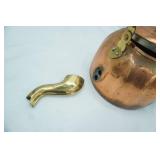 Antique Copper Kettle, Galvanized Watering Can, Brown Glass Gallon Jug