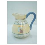 Target Capiware Easter Time Ceramic Pitcher w/a yellow body and blue trim