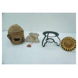 Sunflower Curtain Tie-Back, Decorative Woven Beehive and more