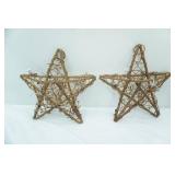 Wicker Star Flower Buckets