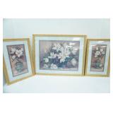 Vintage Home Interiors Barbara Mock Framed Print Set