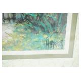 Framed Garden Print Home Interiors 2ct 15.5"x13.5"