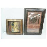 Round Object picture, Leaf picture, 20" x 29", 18" x18"