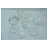 Collectible Vintage Crystal & Pressed Clear Glass Pieces