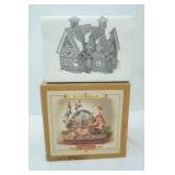 Department 56 Dickens Village Series Barmby Moor Cottage, Grandeur Noel Musical Waterglobe (globe is broken)