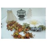 Decorative Wire Candle Holder w/lid, Victorian Style Lamp Shade, New Decor Wreaths, Wooden Christmas Tree Decor