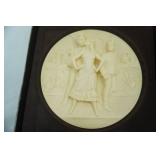 Vintage Bradford Exchange 1978 Alabaster Collectors Plates (2ct) "Museo della Scala" or "La Scala Grand Opera"