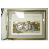 Framed Art Print. "Berry Pickers: by Jennie Augusta Brownscombe