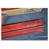 Vintage Mahjong Set in Wooden Case with Yellow Tiles, Racks & Scoring Sticks