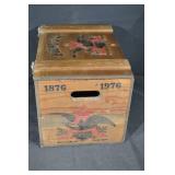Anheuser-Busch Wooden Crate Bicentennial 1876-1976 St. Louis Property