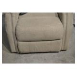 Power Lift Recliner Chair - Beige Fabric, Remote Control, Single Unit