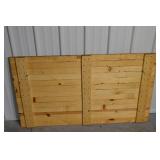 American Flag Wood Wall Art - Rustic Pallet Panel 57x32