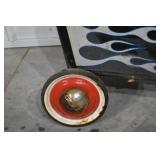 Ford Pedal Car - Hot Rod Flame Graphics, Metal Toy Vehicle