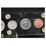 1963 Proof Set - 5 Coins in Acrylic Display Mount